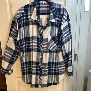 Plaid Button-Up Shirt from Maurice’s. Size 2X.